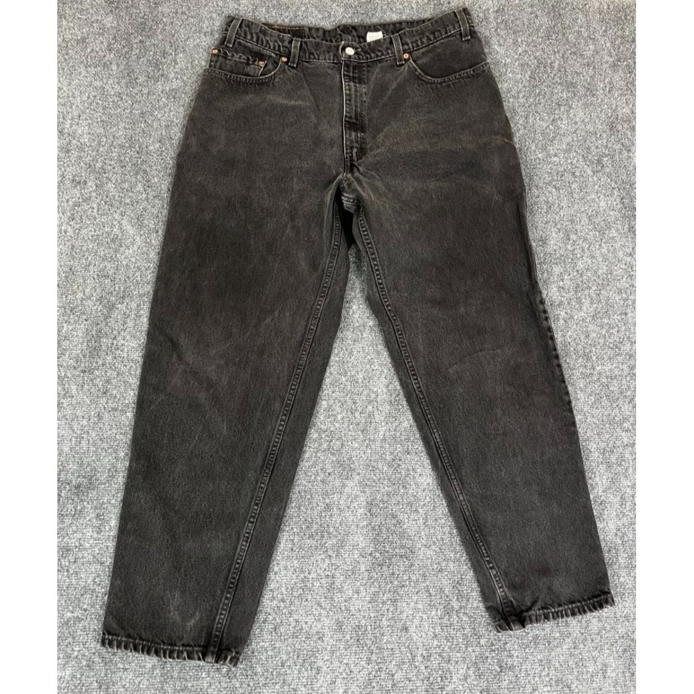 VTG Levi's 560 Men's Jeans Black Tapered Leg Loose Fit Cotton Size 38X32